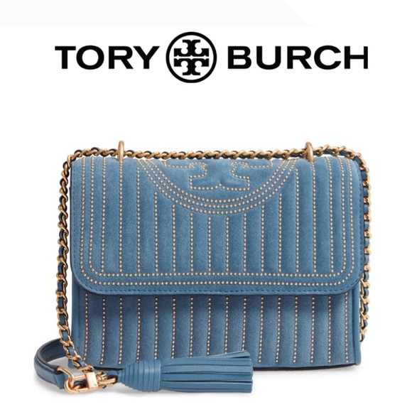 Tory Burch Handbags - NWT Tory Burch Fleming Studded Shoulder Crossbody